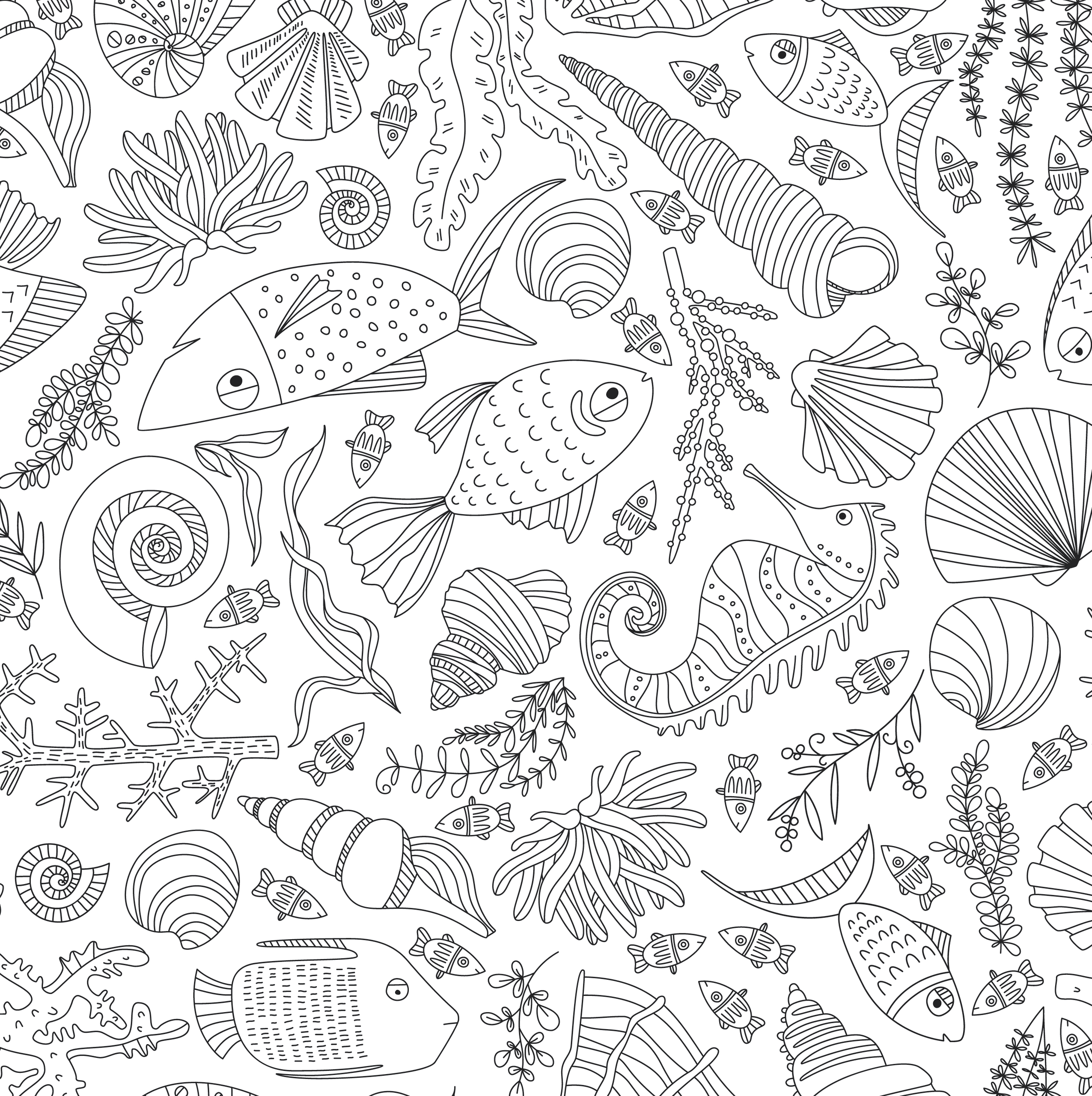 Ocean Designs, Artist's Coloring Book - paperme.se