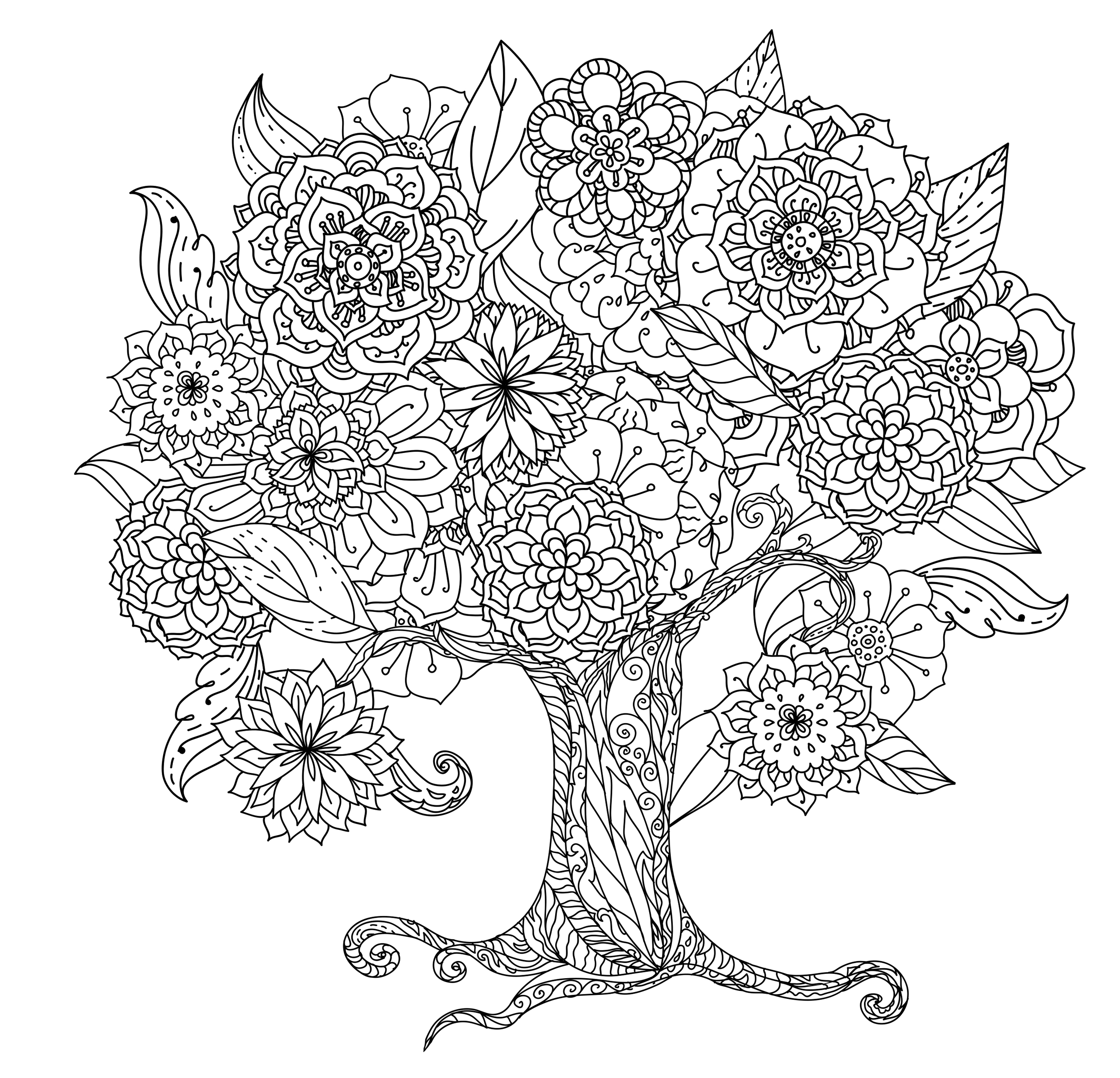 Coloring Book Tree 8